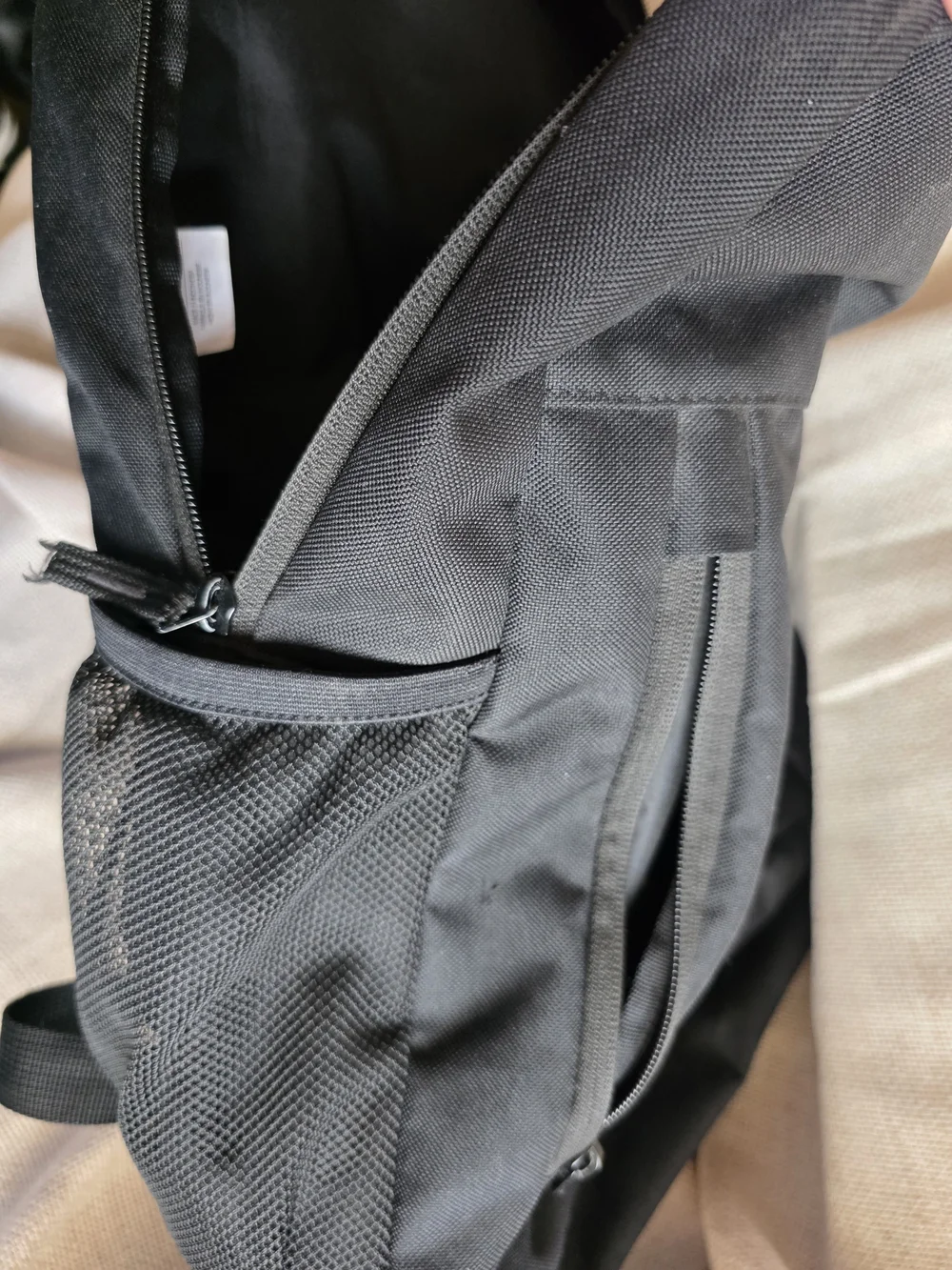Nike Element Black With Logo Backpack Shool Athletic Book Bag Gym Hiking Travel